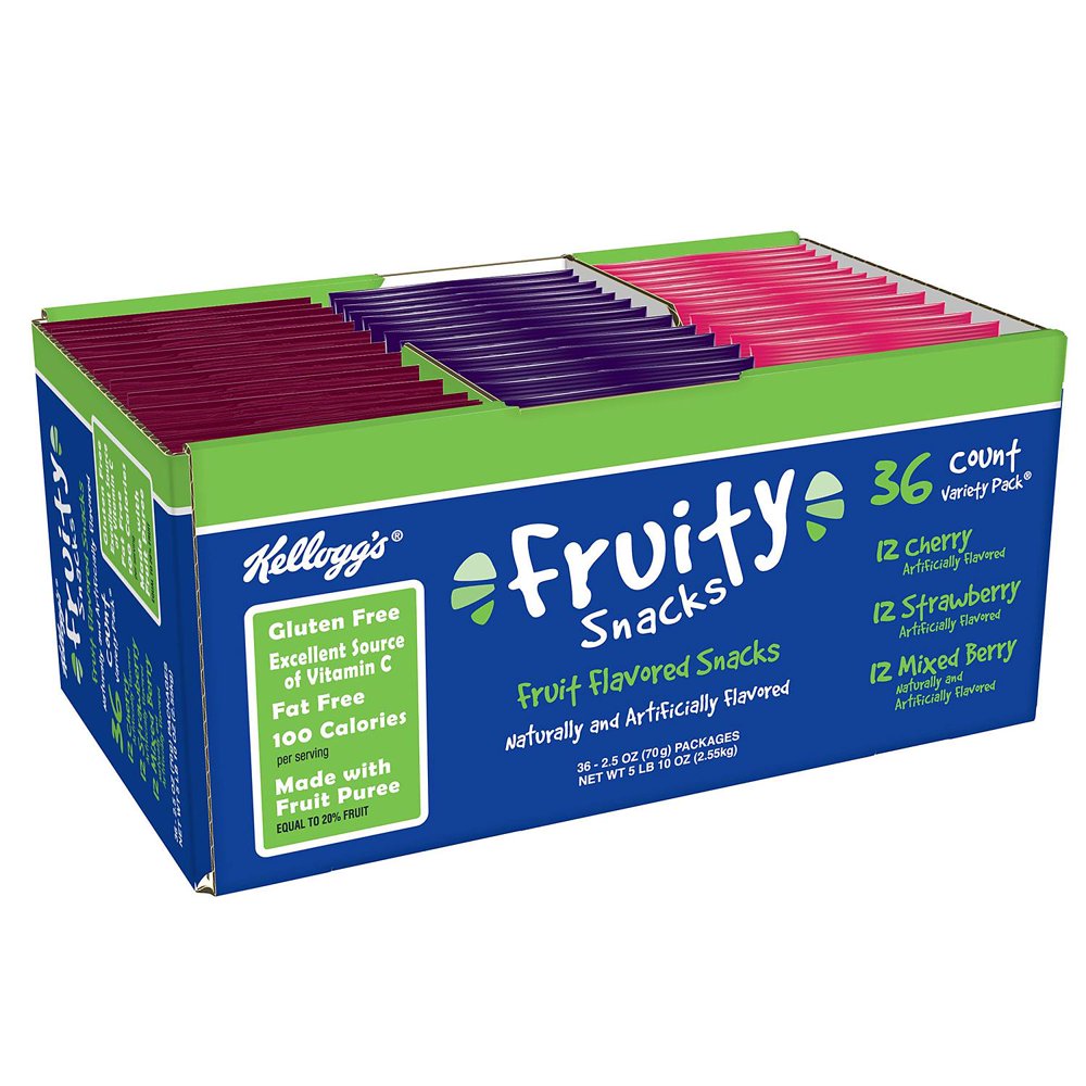 Kellogg's Fruity Snacks Variety Pack (2.5 oz., 36 ct.) - Walmart.com ...