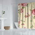 thumbnail image 3 of Waterproof Pioneer Shower Curtain 84x72 Inch Polyester Unique Colorful Floral Shower Curtain for Bathroom Hotel Home Decor with 12 Plastic Hooks, 3 of 5