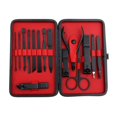 thumbnail image 2 of de Manicura para Hombres Y Mujeres, de Pedicura profesion de material acero Inoxidable 15 en Estuche de material cuero rojo Yuyangstore Set de manicura y pedicura, 2 of 8