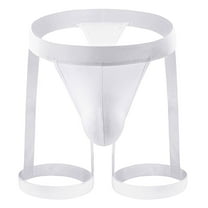 Herrnalise Men's Jockstrap Underwear Men Casual Solid Sexy Breathable Low Waist Thong Underwear Briefs Pants Sexy Underwear Set For Men For White,3XL