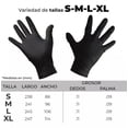 thumbnail image 4 of Guante de Nitrilo Bluzen Multiusos Paquete de 100 piezas TALLA L Color Negro, 4 of 6