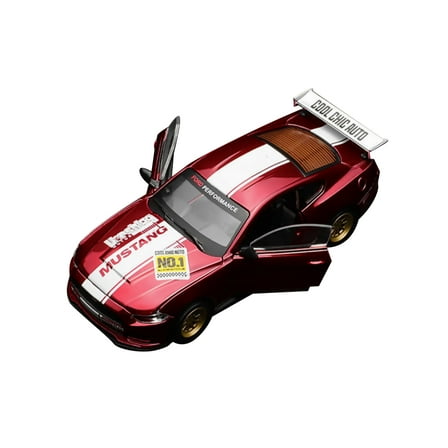 Model Car Diecast Toy Car Assembly Kit Kids for Ford Mustang GT 2018 Sports Car 1/42 TAPDRA Spare Part
