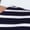 Hades Stripe Darkest Navy, variant on Women's Flutter Sleeve Top, XS-XXL