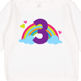 thumbnail image 3 of Inktastic 3rd Birthday Rainbow Number 3 Toddler Sweatshirt, 3 of 4