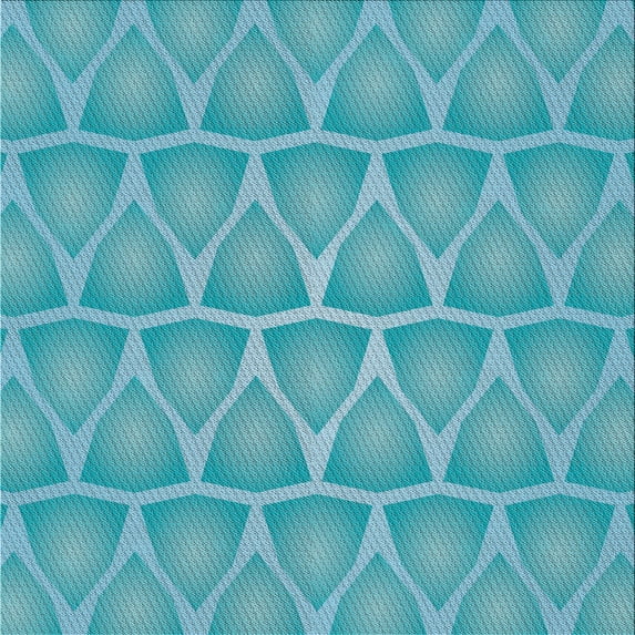Ahgly Company Machine Washable Indoor Square Transitional Light Sea Green Area Rugs, 5' Square