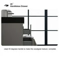 thumbnail image 5 of JimsMaison 24"/30"/36" Wall-Mounted Bathroom Vanity Set with Black Integrated Quartz Sand Sink 24" x 18" - Painted - Grey, 5 of 5
