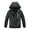 Black, variant on MGEOY Boys Girls Rain Jackets Lightweight Waterproof Hooded Raincoats Windbreakers for Kids，Sizes 4-16