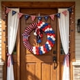 thumbnail image 6 of Outdoor Wreaths for Front Door, 4th of July Decorations Patriotic Wreath, Artificial Wall Wreath for Home Front Porch Decor, 6 of 7