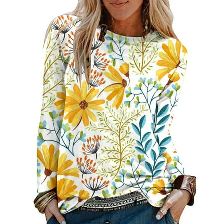 

Juebong Oktoberfest Halloween Christmas Costumes Cute Print Sweatshirts Long Sleeve Crewneck Tshirt Plus Size Comfy Blouse Tops Women Dressy Office Work Shirts October Clothes Pullover