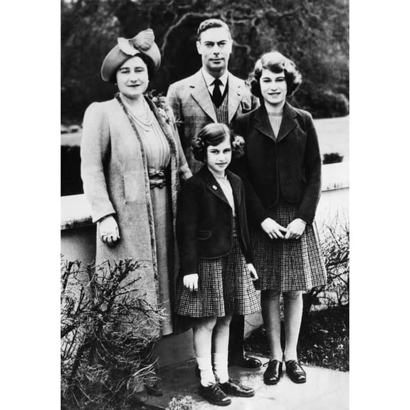 British Royal Family. From Left British Queen Elizabeth (Future Queen Mother) History (18 x 24)
