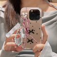thumbnail image 4 of Lovely Ballet Lace Pearls Keychain Pendant Bag Phone Pendant Women Backpack Handbag Charm Lovely Hangings Decoration Pink, 4 of 4