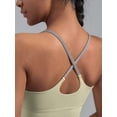 thumbnail image 3 of PISONIC Women's Sports Bra - Breathable & Comfortable Yoga & Fitness Top with Straps, Medium Stretch, Non-Padded, Perfect for Workouts & Casual Wear, Workout Clothes, 3 of 12