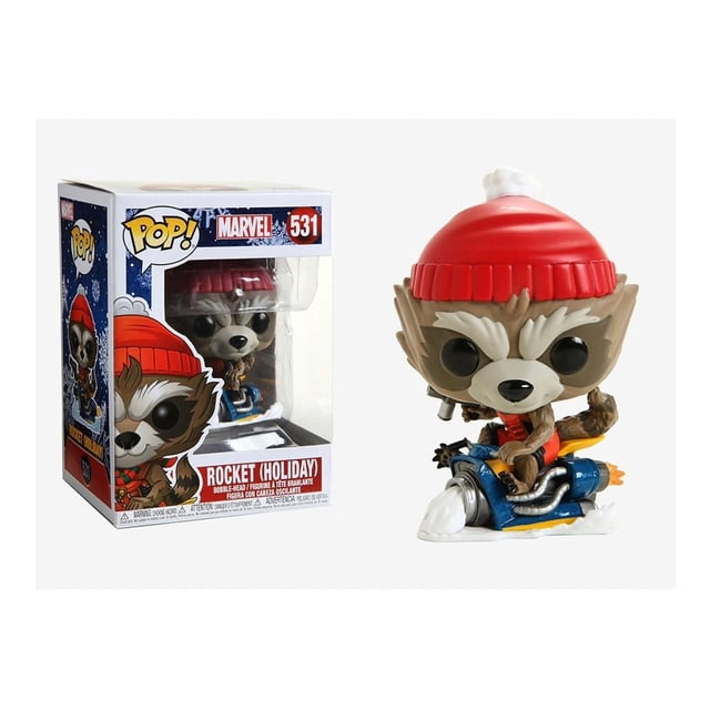 Figura Funko Pop Rocket Racoon Holiday 4.5 pulgadas