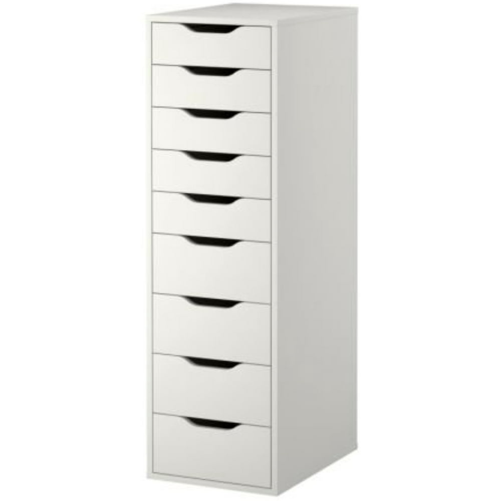 Ikea Drawer Unit with 9 Drawers, White, ALEX 501.928.22