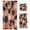Coral and Black Tie-dye Pattern, variant on 3 Piece Bath Towels Set Bath Towel, Hand Towel and Face Towel for Bathroom, Gym, Hotel Coral and Black Tie-dye Pattern