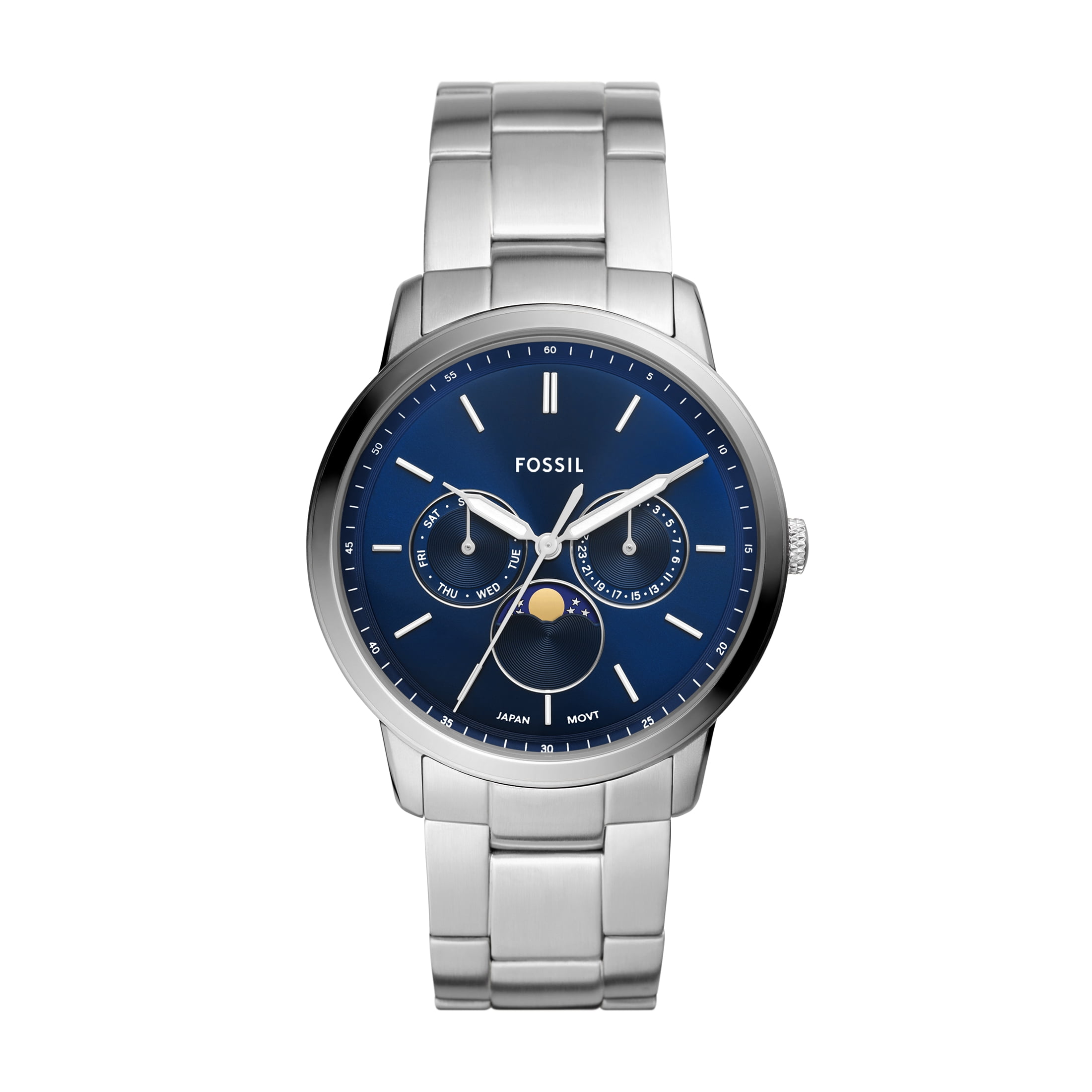 Fossil Men's Grant Watch Automatic Mineral Crystal ME3055