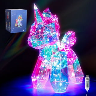 Make Your Own Night Light with Music, 7in Unicorn Nightlight Project Gifts  for Girls, Christmas Birthday Gifts Toys for 4 5 6 7 8 9 10 Year Old Girls