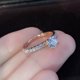 thumbnail image 1 of Delysia King mujeres moda brillante cristal anillo simplicidad elegante temperamento compromiso boda joyería Dengxun unisex, 1 of 2