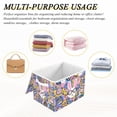 thumbnail image 7 of Foldable Fabric Storage Bin With Handle Collapsible Basket Box Storage With Lid Organizer Kawaii Easter Clipart, 7 of 7