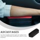 thumbnail image 3 of Kenally Almohadilla para el codo del coche, reposabrazos de cuero suave, alfombrilla de apoyo, funda organizadora estirable Universal para vehículos, Automoción decorativa y accesorios Negro Kenally VI015606-01, 3 of 6