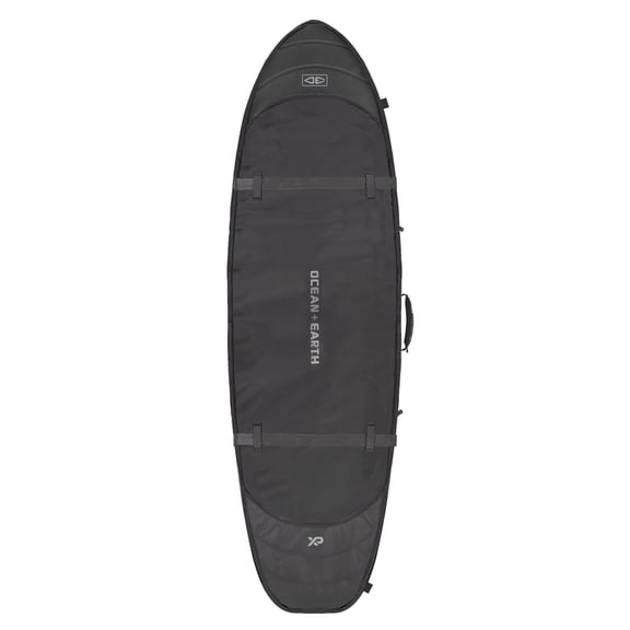 Ocean & Earth Hypa Fish / Short Travel Black Surfboard Bag - 7' (Fits 2 Boards)