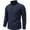 Dark Gray, variant on Mens Sweaters for the Winter Collared Long Sleeve Chunky Knit Tops Solid Half Zip Sweaters Dressy Fall Clothes Wine 4XL