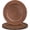 brown 2, variant on Round Charger Plates Set of 12, 13 Inch Brown Charger for Dinner Plates, Faux Plate Chargers, Rustic Table Chargers for Weddings, Party