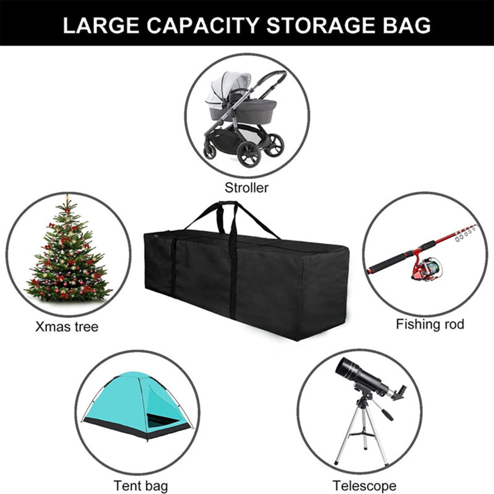 Cheapark Christmas Storage Bag Organizer - Waterproof and Dustproof Cloth Bag for Christmas Tree and Holiday Product Storage, Multi-Purpose Organizer
