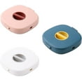 thumbnail image 1 of Cable Storage Box, Desk Usb Wires Rotatable Organizer Cable Tidy Storage Protector Wire Winder For Usb Cable/charger Cablewhite, Blue, Pink(3pcs), 1 of 4