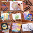 thumbnail image 3 of Shuttle Art 149 Piece Deluxe Art Set, Art Supplies in Wooden Case, Painting Drawing Art Kit with Crayons Colored Pencils Oil Pastels Watercolor Cakes Coloring Book Sketch Pad for Adults, 3 of 7
