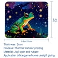 thumbnail image 5 of Frog Printed Square Desk Pad, 8.3x9.8 Inch Non-Slip Rubber Bottom Gaming Mousepad, Desk Mat for Office and Gaming, 5 of 6