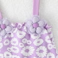 thumbnail image 5 of TOWED22 Newborn Baby Girl Swimsuit Toddler Ruffle Swimsuit Bikini Tankini Infant Swimwear One Piece Bathing Suits for Girls Purple,24-36 M, 5 of 9
