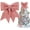 Rose-1PC, variant on 6pcs Shiny Bow Christmas Glitter Twist Tie Bows for Decoration Gift Box Wrapping, Christams Baskets Decor, Wedding Birthday Festival Party Decoration (5x5Inch)