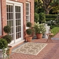 thumbnail image 4 of SAFAVIEH Courtyard Carol Geometric Indoor/Outdoor Area Rug, Brown/Beige, 4' x 5'7", 4 of 14