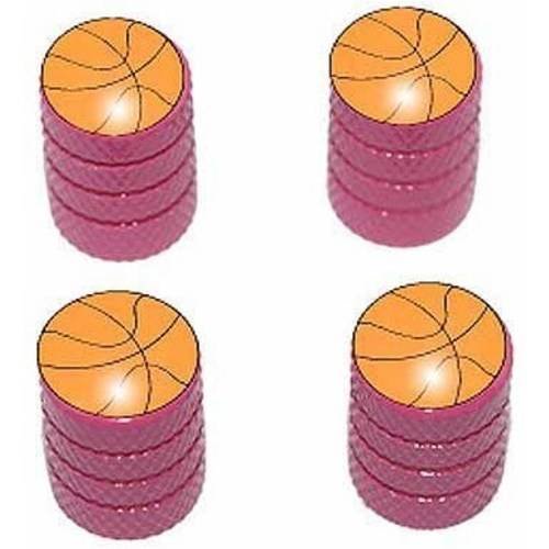 Basketball NBA Tire Rim Wheel Aluminum Valve Stem Caps, Multiple Colors