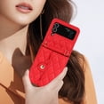 thumbnail image 4 of Women Wallet Purse for Samsung Galaxy Z Flip 4 5G Case Crossbody with Credit Card Holder Strap Lanyard RFID Blocking Protection Flip Leather Zipper (Red,Z Flip 4), 4 of 18