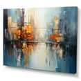 thumbnail image 2 of Designart "Grey Canal modern Reflections Bold" Abstract Wall Art Print, 2 of 5