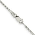 thumbnail image 3 of Auriga Fine Jewelry 925 Sterling Silver 1.95 mm Cable Chain Necklace for Women 16", 3 of 6