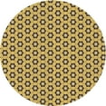 thumbnail image 1 of Ahgly Company Machine Washable Indoor Round Transitional Red Brown Area Rugs, 6' Round, 1 of 7