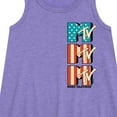 thumbnail image 2 of MTV Logo - American Flag - Toddler and Youth Girls A-line Dress, 2 of 4