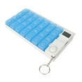 thumbnail image 3 of Organizador de pastillas, 28 rejillas, recordatorio semanal de medicamentos portátil, caja de almacenamiento de medicamentos, características de vanguardia, 3 of 11