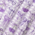 thumbnail image 4 of Cute Purple Shower Curtain Modern Aesthetic Coquette Bow Pretty Bathroom Decor for Girls Teens Fabric Waterproof Polyester Bathroom Decor Set with Hooks,72X75, 4 of 6