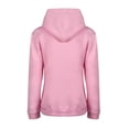 thumbnail image 3 of MAWCLOS Ladies Sweatshirt Pocket Hoodies Solid Color Hooded Tops Casual Fall Drawstring Pullover Pink XL, 3 of 6