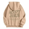 thumbnail image 4 of Womens Hoodie Jesus Hoodies Letter Print Sweatshirt Oversized Womens Pullover Womens Fall Sweatshirts Women's Fashion Hoodies & Sweatshirts, 4 of 6