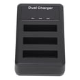 thumbnail image 2 of NP-BG1 Camera Battery Charger, 3-Slot USB Charging Station with LCD Power Display, Micro USB Input, 9-Layer Safety Protection, Compatible with NP-BG1 Batteries, Portable for Travel & Outdoor Use, 2 of 7