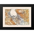 thumbnail image 2 of Baedeker 18x14 Black Modern Framed Museum Art Print Titled - Lake Como Italy - Baedeker 1921, 2 of 5