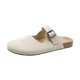thumbnail image 1 of Zapato redondo Baotou con hebilla plana, zapatos de mujer a la moda, cómodos, informales, sencillos, estilo a juego, zapatillas planas para mujer 40 Gao Jinjia LED, 1 of 2
