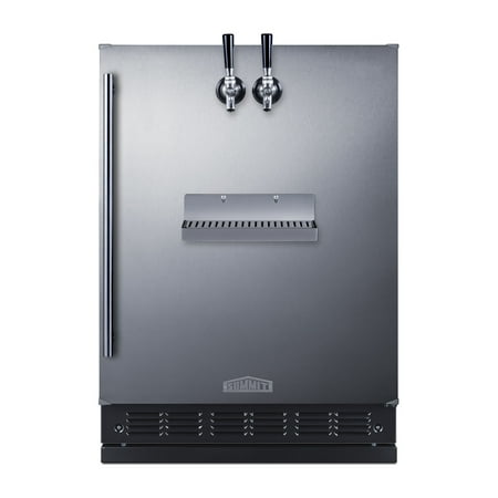 24  Wide Front Tap Built-In Beer Kegerator