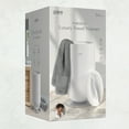 thumbnail image 7 of Pure Enrichment PureBliss Luxury Towel Warmer - Extra Large 20L Heats Towels, Robes, Blankets, or Clothing - Modern Bucket Design, 4 Heat Timer Settings & Auto Shut-Off (White & Brushed Silver), 7 of 7