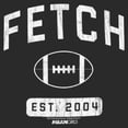 thumbnail image 2 of Junior's Mean Girls Retro Fetch Football Est. 2004 Sweatshirt Charcoal Small, 2 of 2